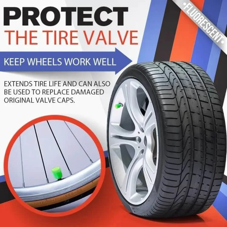 16PCS Glow-in-the-Dark Car Tire Valve Cap Set - Image 8