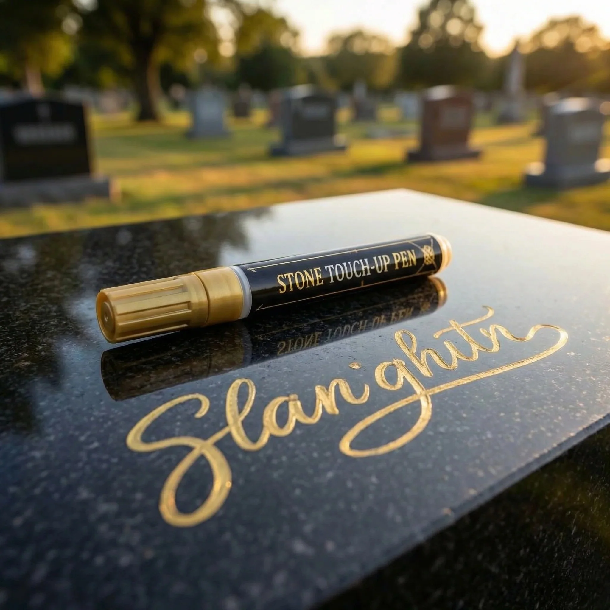 🐦Golden Tombstone Marker Pen for Restoring Faded Grave Inscriptions - Image 2