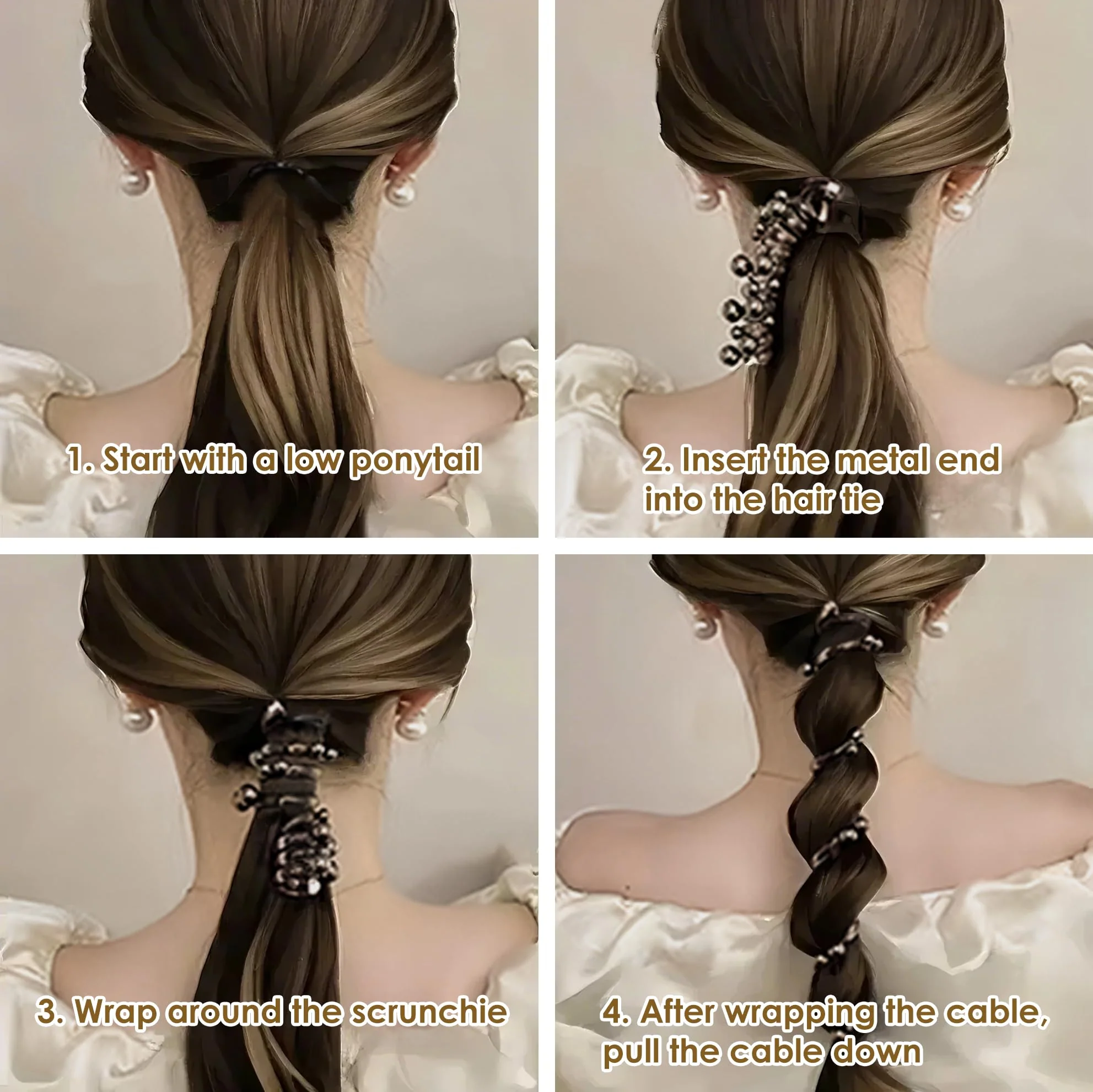 🎉🎁Sleepy Tie No Damage Soft Elastic Spiral Hair Ties - Image 3
