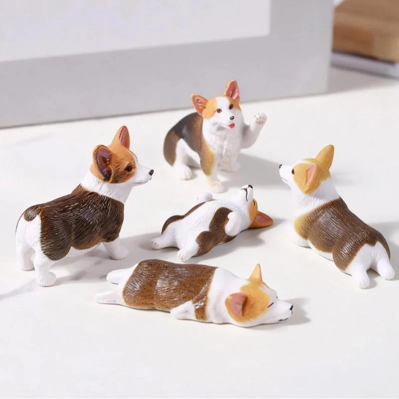 ⏰🔥 Hand-Painted Mini Cat Desk Figurines 😺 Set of 5 Cute Cartoon Kitty Companions - Image 13
