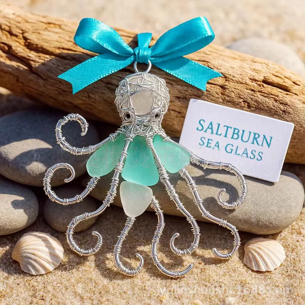 Handmade Frosted Ocean Suncatcher🐚 - Image 3