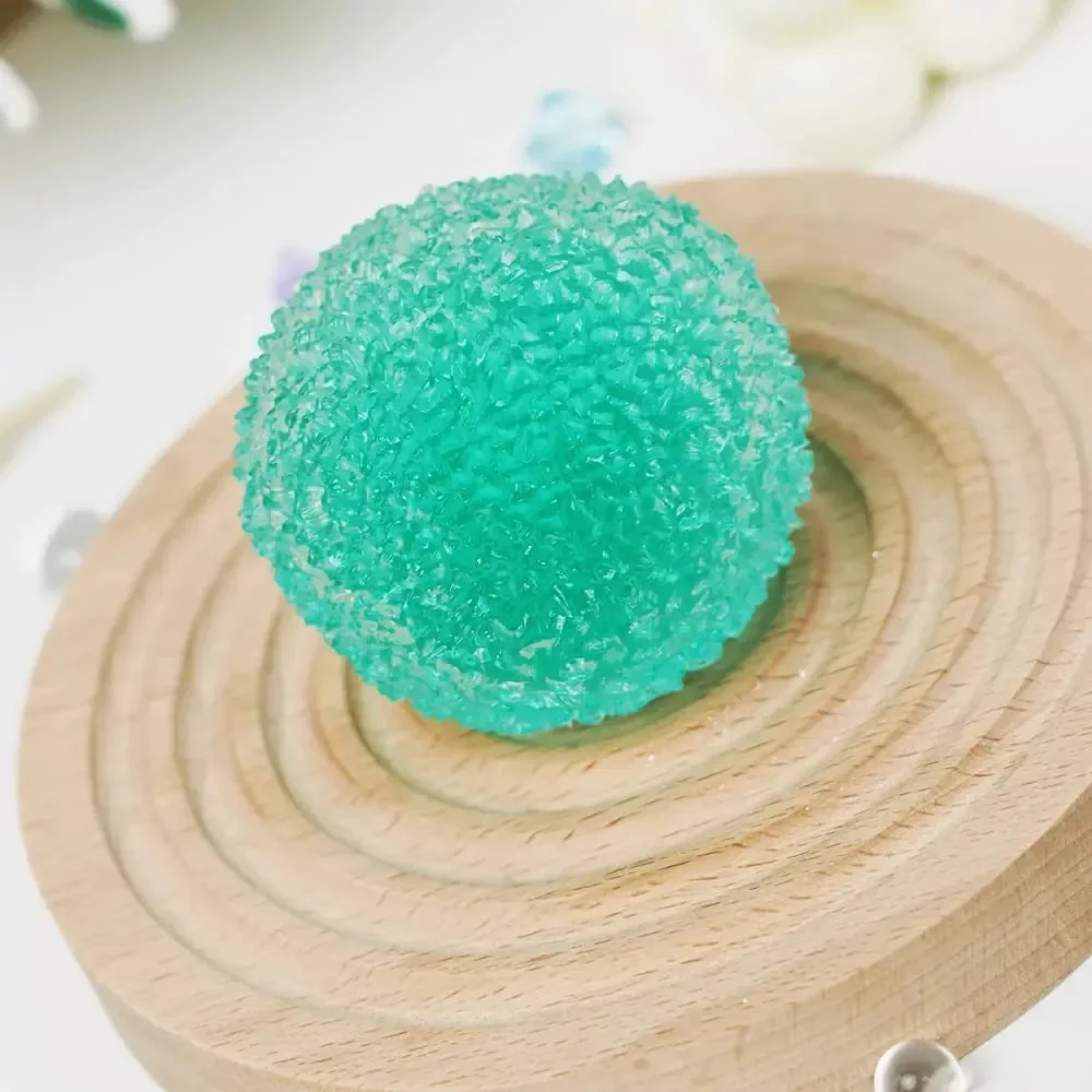 🔥✨Handcrafted Crystal Mochi Ball Squishy Toy – Soft TPR Stress Relief Fidget 💖 - Image 4