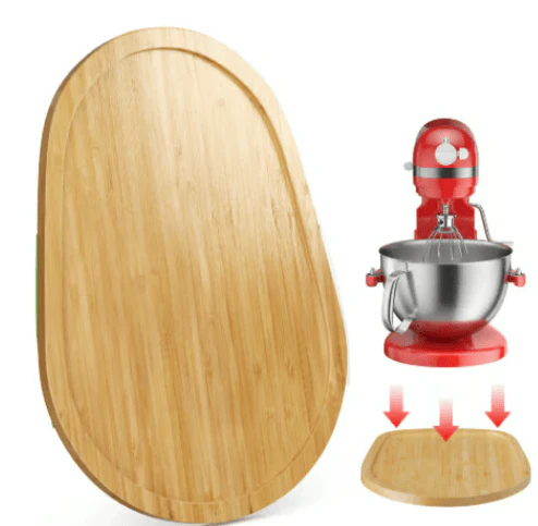 🔥🔥 Handmade Bamboo Mixer Mobile Tray, Waterproof, Anti-Slip & Corrosion-Resistant - Image 3