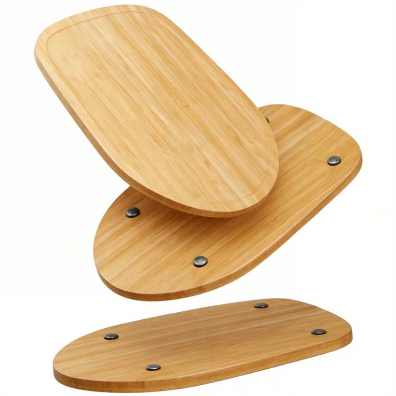 🔥🔥 Handmade Bamboo Mixer Mobile Tray, Waterproof, Anti-Slip & Corrosion-Resistant - Image 9