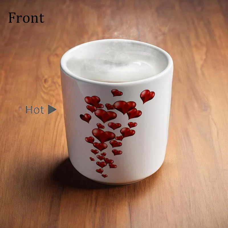 Heart-Shaped Color Changing Magic Ceramic Mug - Image 7