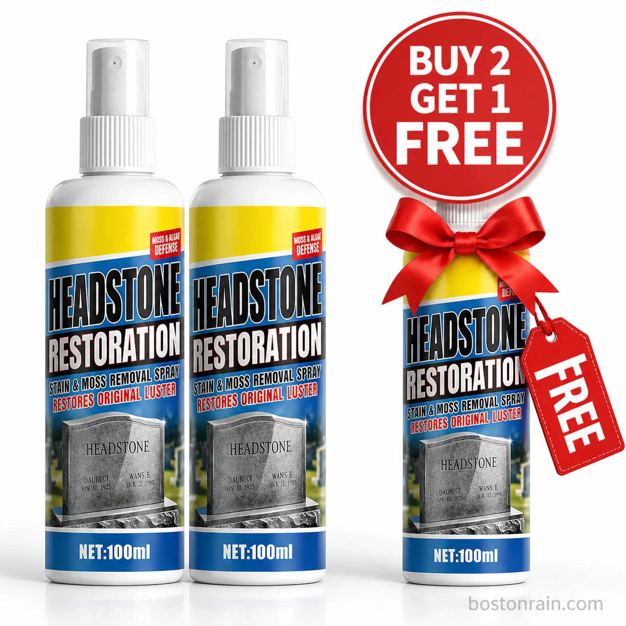 ā°šHeadstone Cleaning & Restoration Spray ā Remove Stains Instantly - Image 9