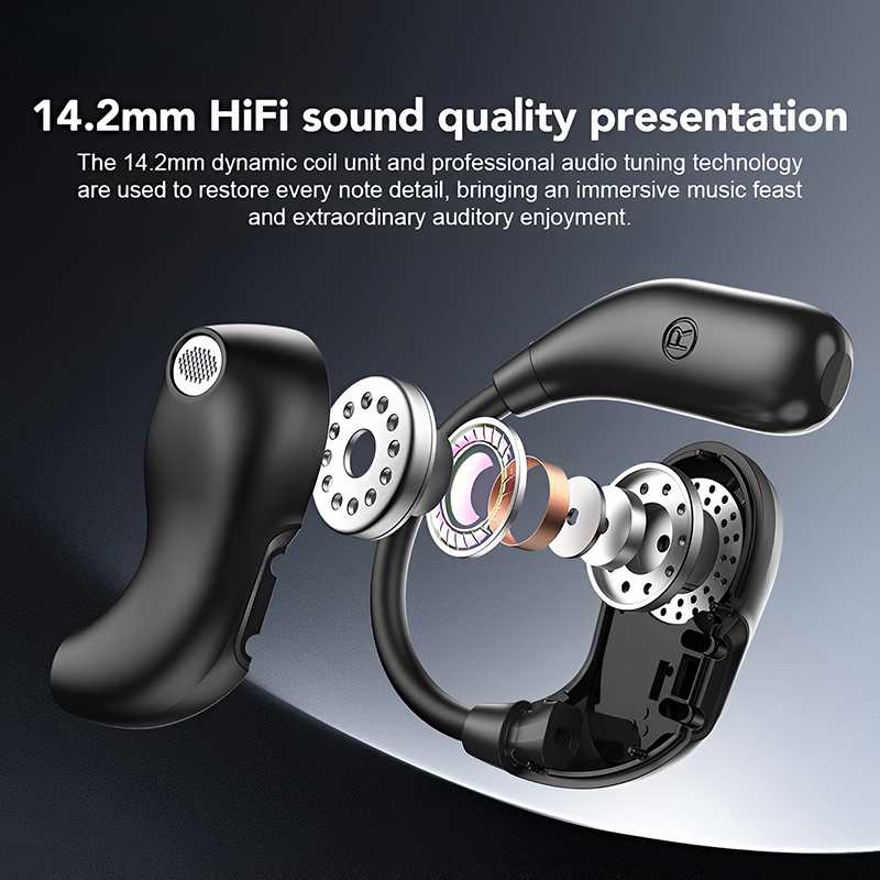 Hi-Fi Sports Bluetooth 5.4 Ear-Hook Headphones with Noise Cancelling - Image 4