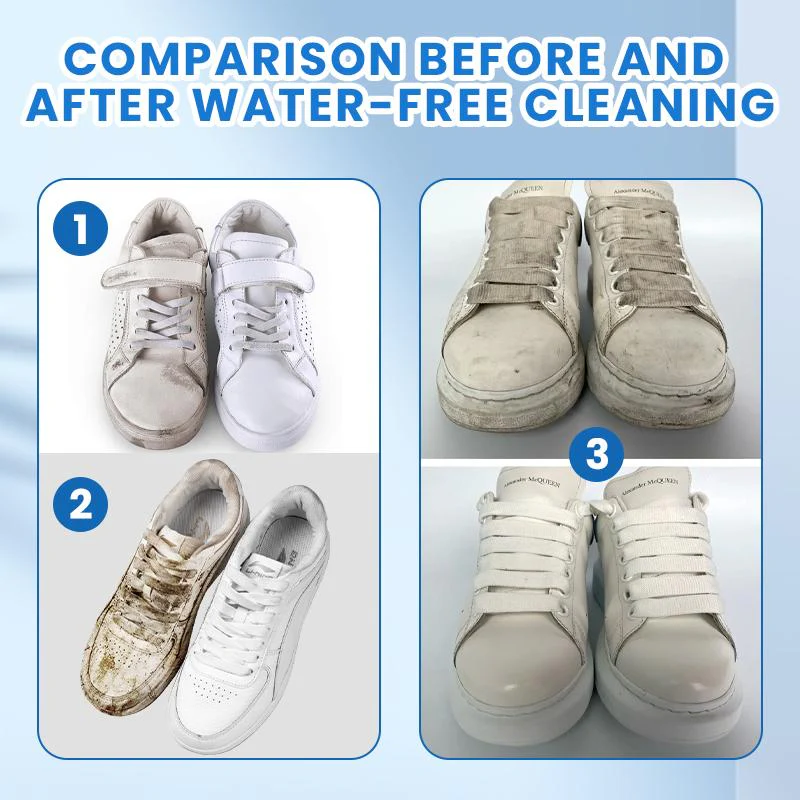 White Shoe Cleaner Cream | Multipurpose No-Wash Solid Comes with Sponge - Image 4