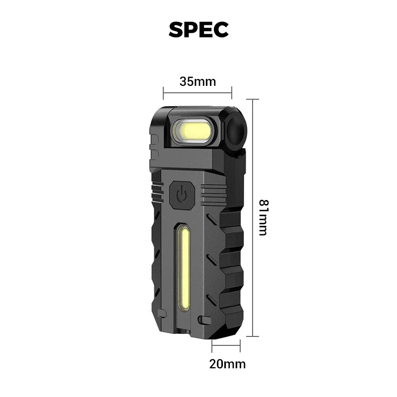 💎 💎 180° Rotating Head LED Work Light – Dual Beam, Magnetic Base & USB-C Rechargeable - Image 8