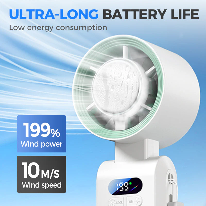🔥Handheld Portable Fan with Ice Cooler - Image 6
