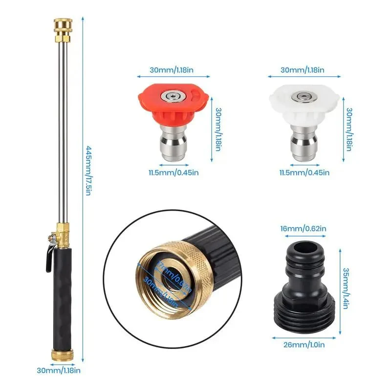 ๐ ๐2026 Hot Saleโจ - Jet Nozzle Power Washer for Garden Hose - Image 8