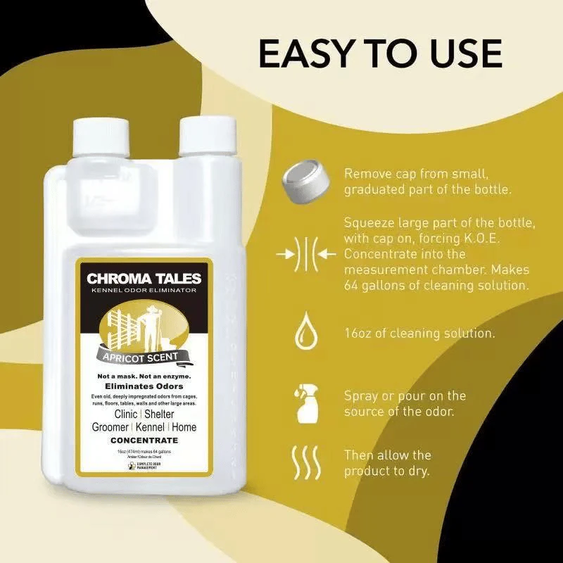 Kennel Odor Eliminator 🍑  Concentrate – Non-Enzymatic, Apricot & Fresh Scents for Tough Pet Odors - Image 3