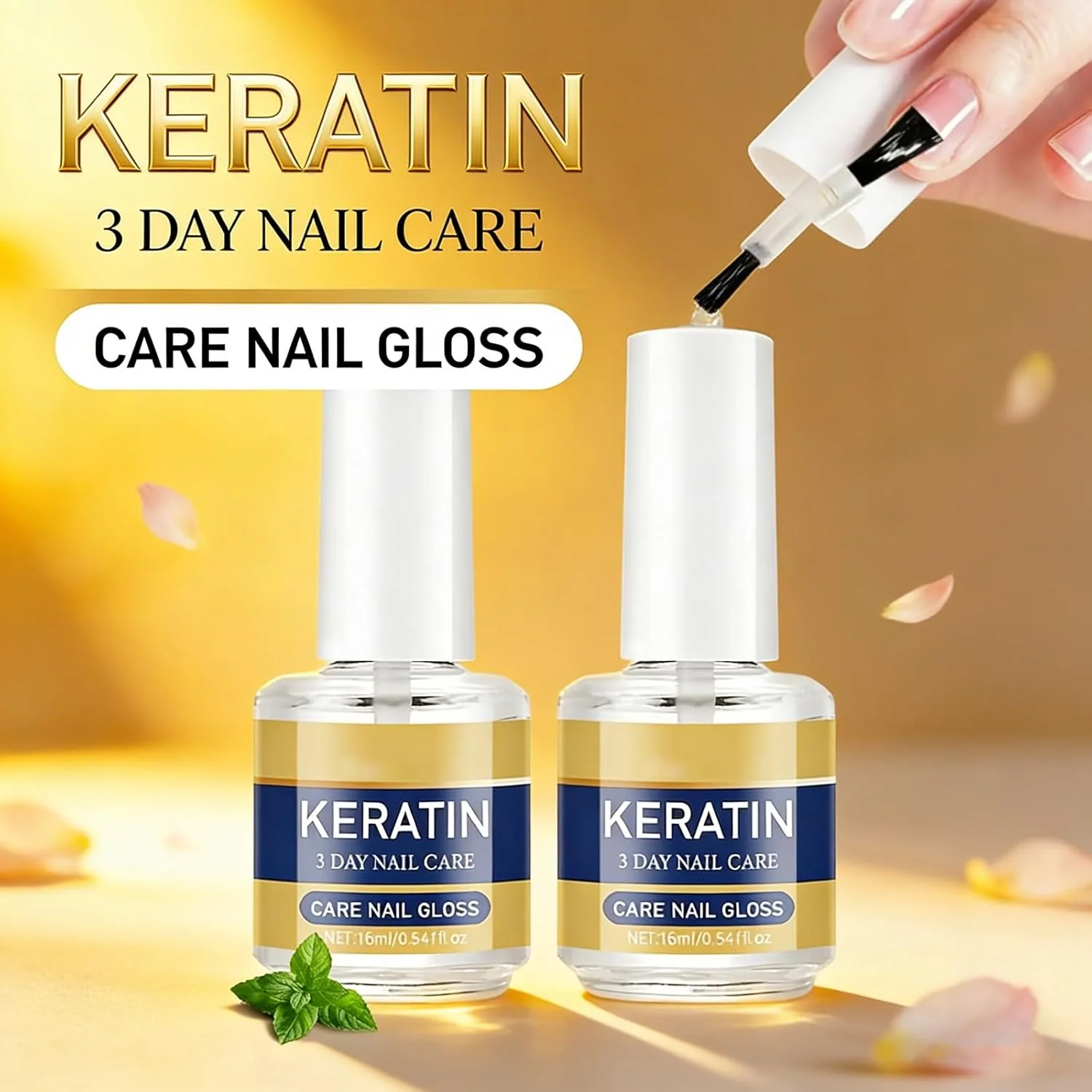 3 Days Nail Care, Keratin Amino Acid Nail Care, Strengthening and Hydration, for Dry, Weak & Fragile Nails - Image 4