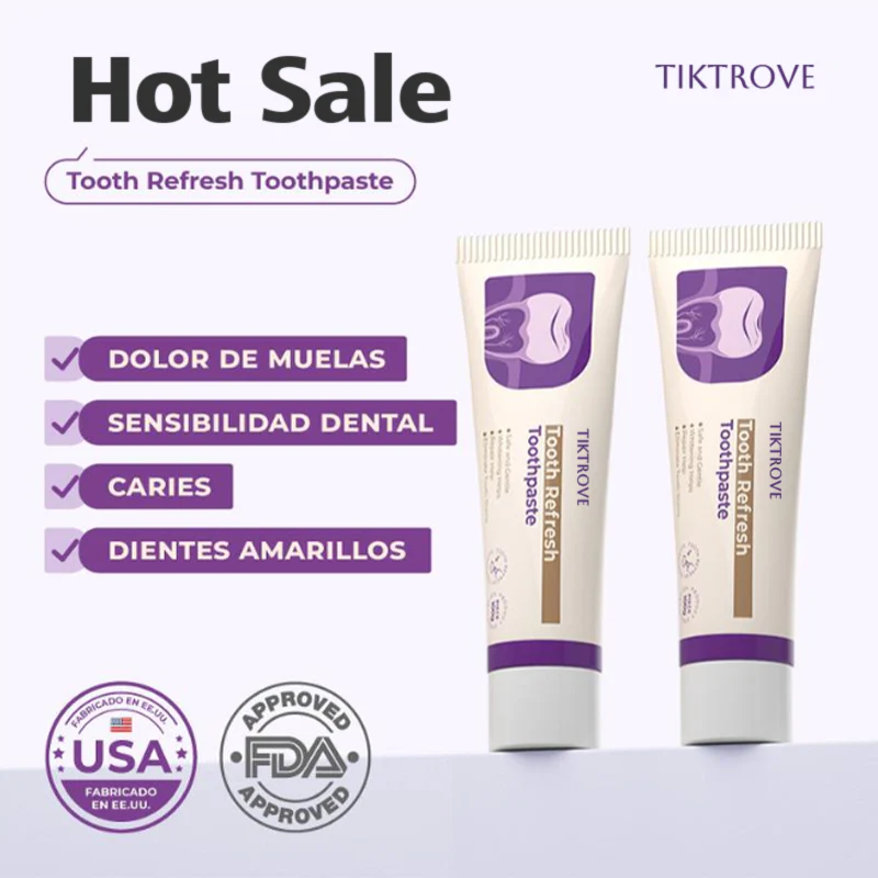 Tiktrove Toothpaste, Fresh Breath, Natural Ingredients, Gentle Care - Image 4