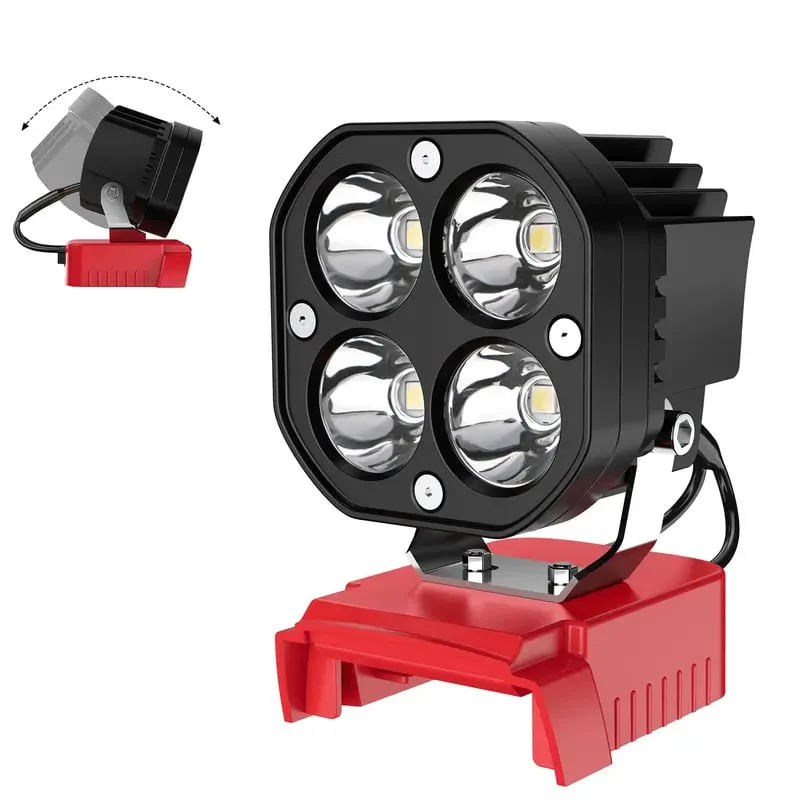 LED Work Light Compatible with Milwaukee 18V Battery - Image 8