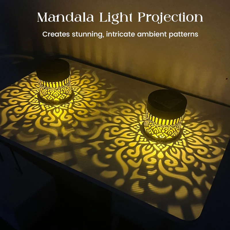 📢📢50% OFF !!!⏰Solar-Powered Mandala Projector Light - Image 3
