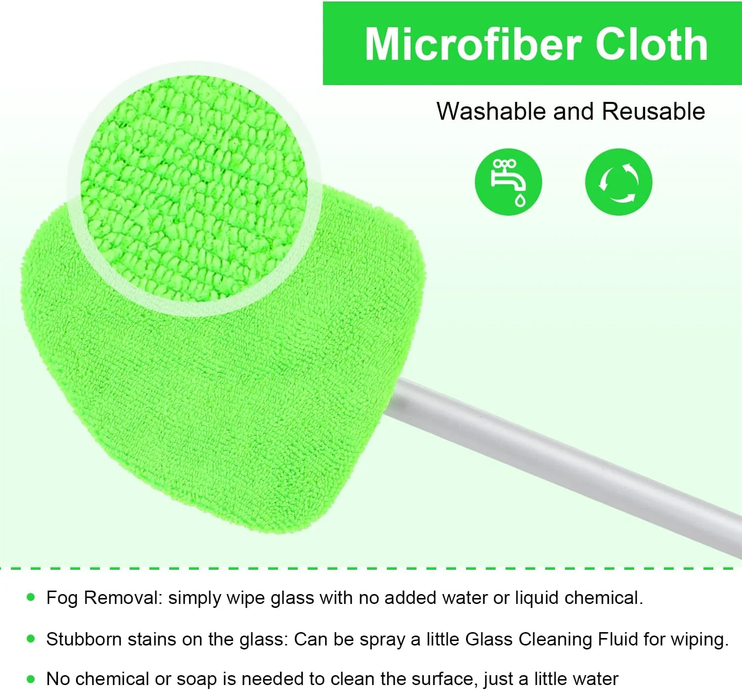 🔥Microfiber Car Windshield Cleaning Tool with Extendable Handle - Image 7