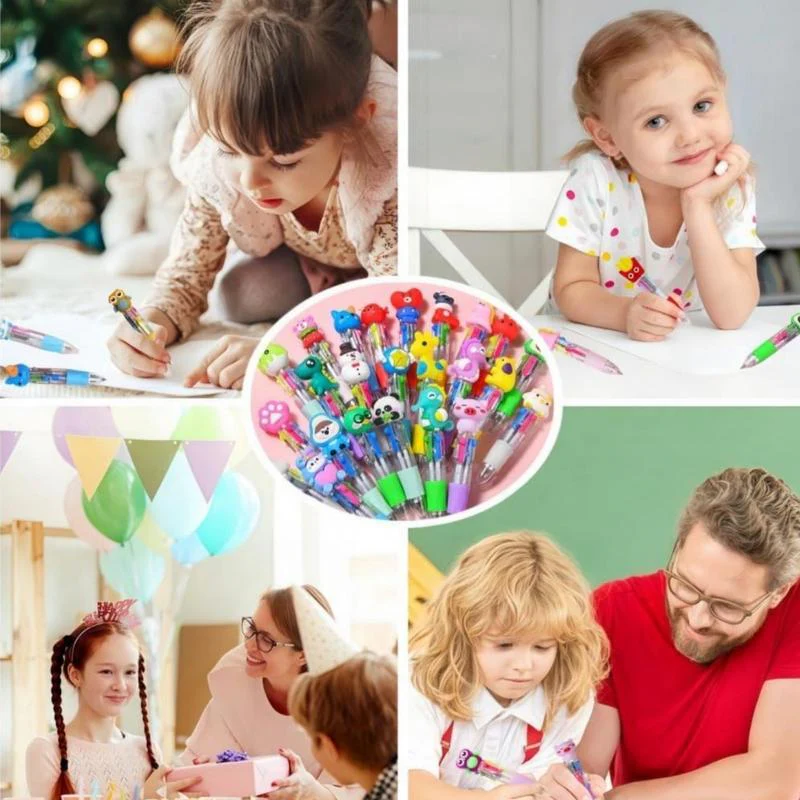 💖20Pcs Mini Multicolor Pens in One 4-in-1 Cute Pens Bulk for Kids - Image 4