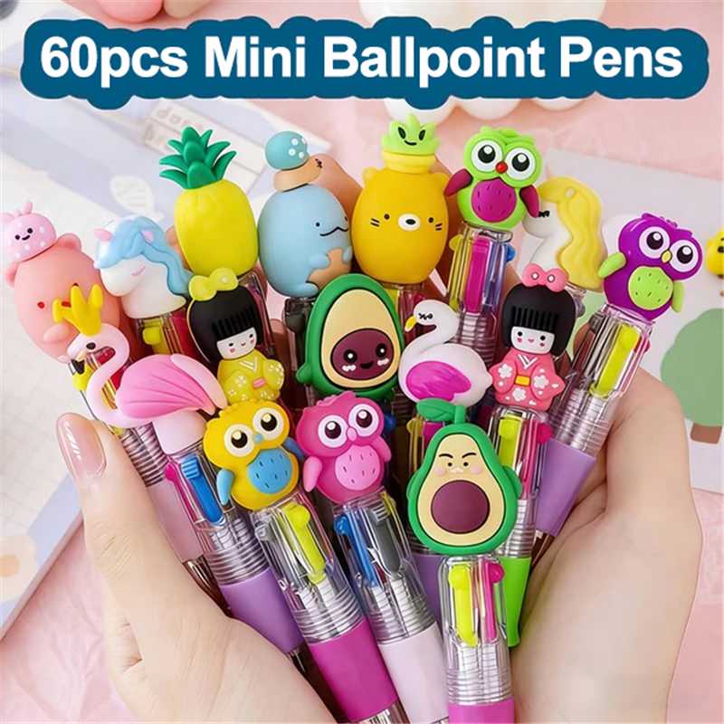 💖20Pcs Mini Multicolor Pens in One 4-in-1 Cute Pens Bulk for Kids - Image 8