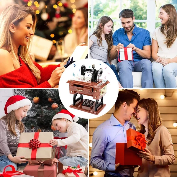 🪗Time Limit Sale 50% OFF - Wood Mini Sewing Machine Music Box - Image 15
