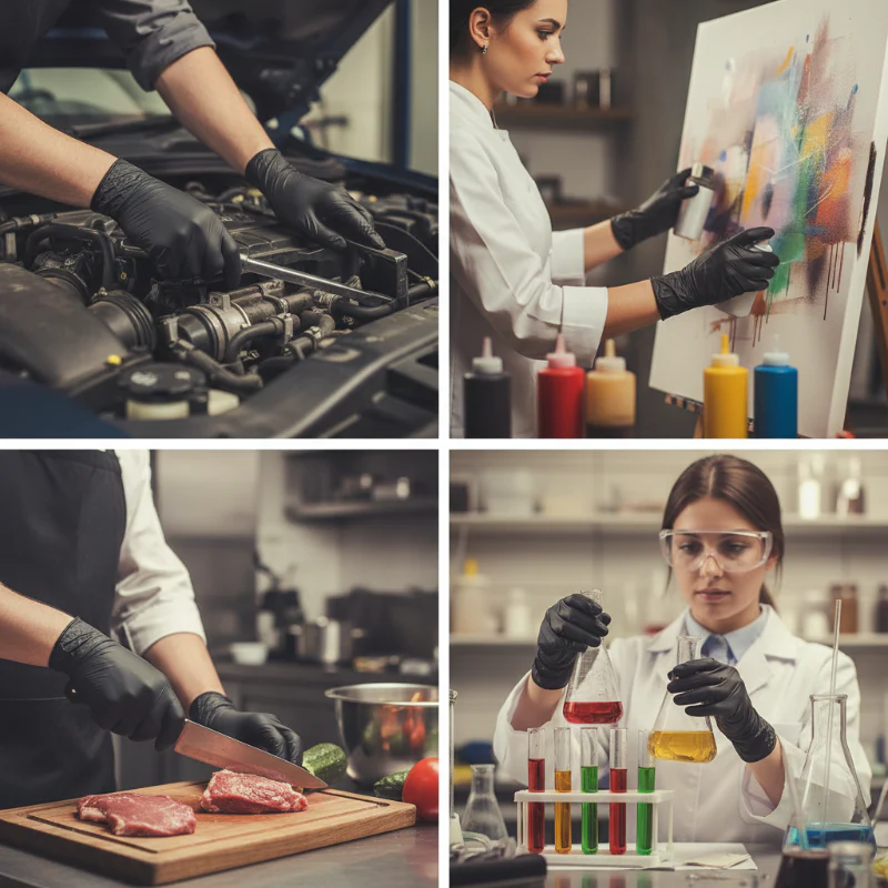 🎁 Nitrile Pro Gloves – Heavy Duty, Slip & Stain Resistant, Scratch Resistant - Image 9