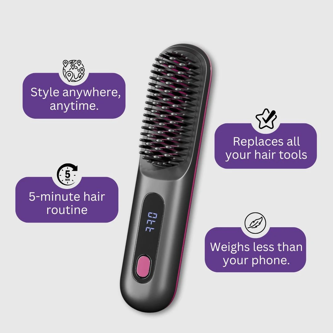 Portable Straightener Brush - GoBrush PRO - Image 6