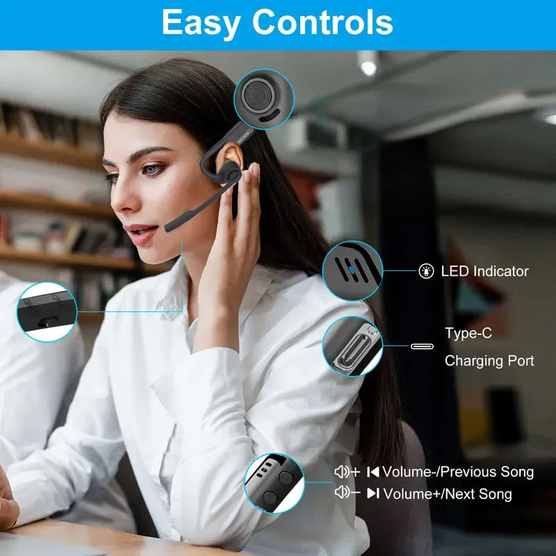 🔥 Open Air Conduction Wireless Bluetooth Headset with Microphone - Image 6