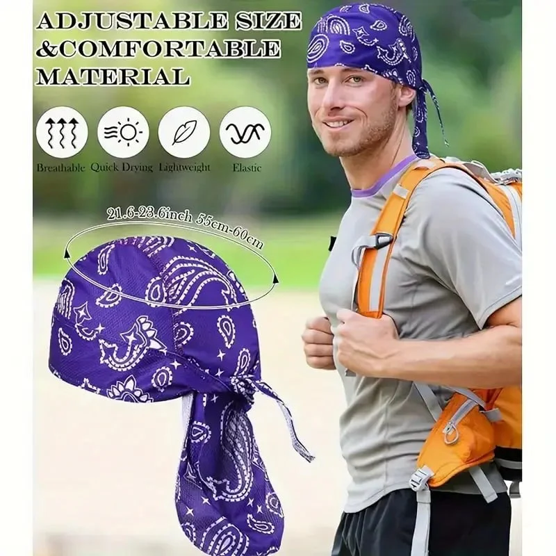 Paisley Cooling Headscarf Cap - Image 17