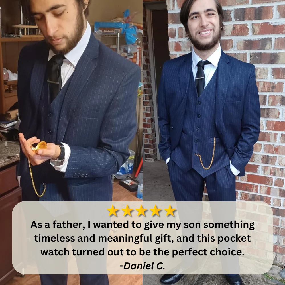 To My Son / From Dad - Luxury Vintage Pocket Watch Gift - Image 3