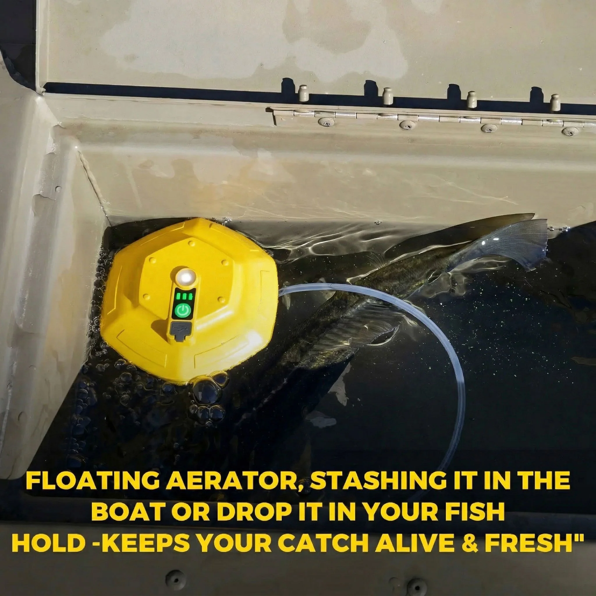 🎁🔥Portable Bait Aerator Pump, Floating Oxygen Bubbler with Rechargeable Battery - Image 7