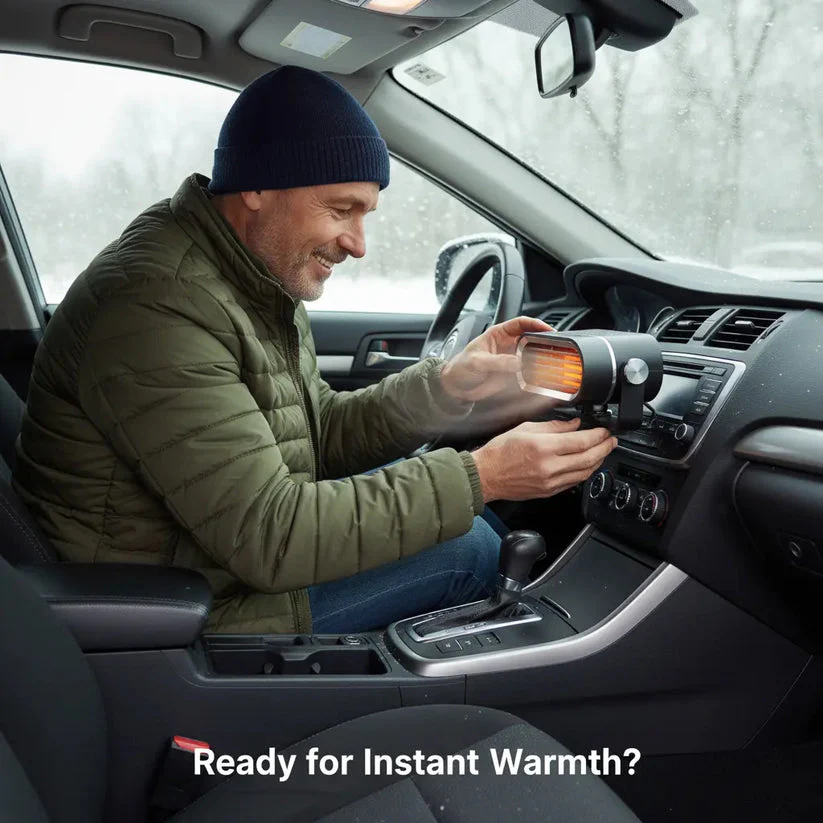 2-in-1 Portable Car Heater with 360° Rotation - Image 4