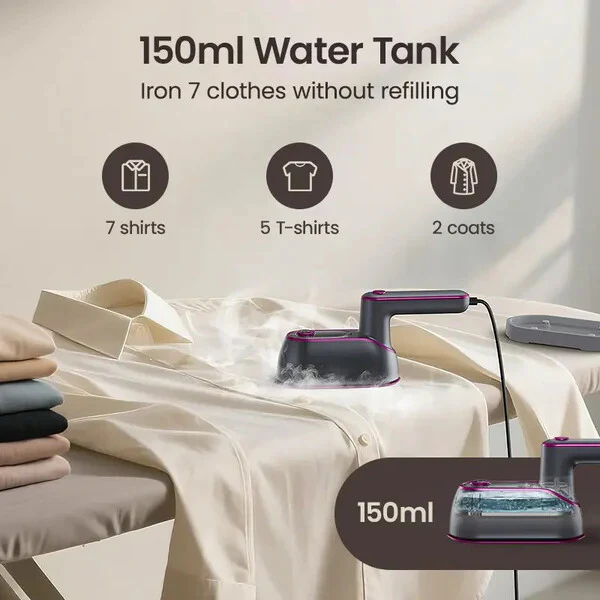 Portable Steam Iron & Clothes Steame - Image 5
