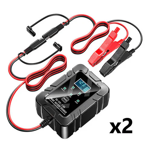Professional 6V/12V Smart Pulse Repair Battery Charger & Desulfator - Image 2