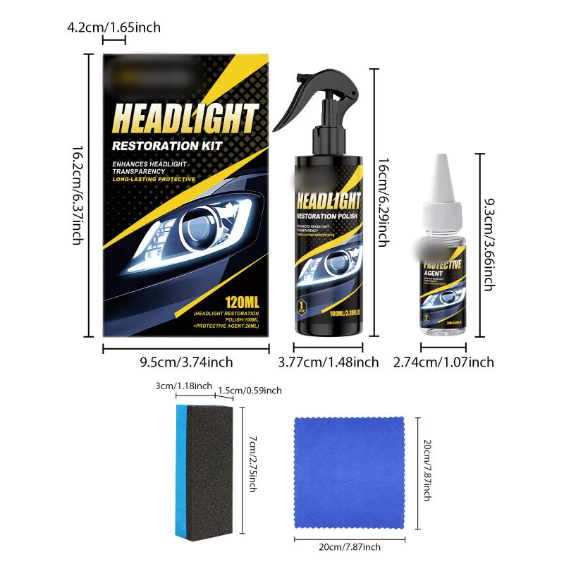 Professional Headlight Polish and Sealant Kit - Image 10