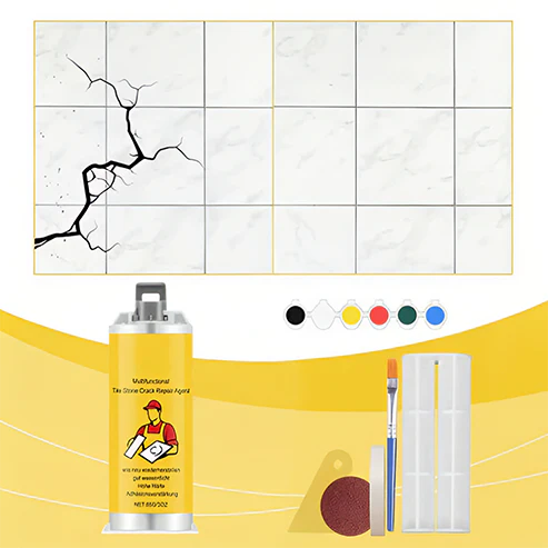 🔥🔧Quick-Drying Tile Repair Glue - Complete Tool Kit for DIY – Fix Cracks Permanently in Minutes!✨ - Image 6