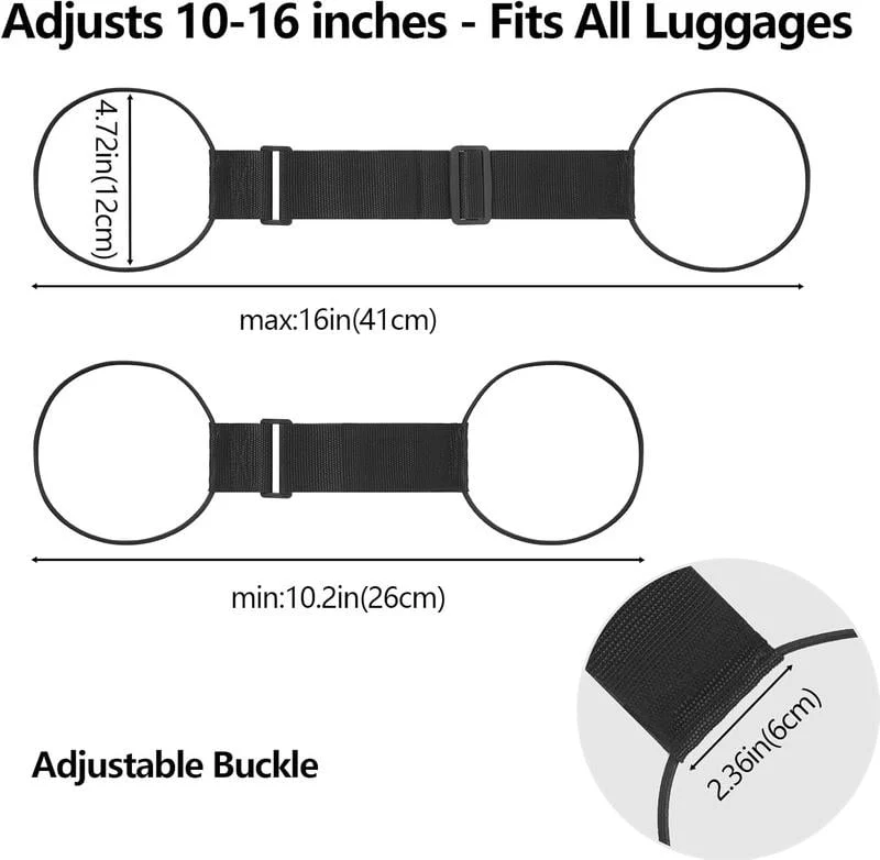 💥Multi Use Strong Adjustable Luggage Connector Straps(1 Set 4 Pcs )💥 - Image 2