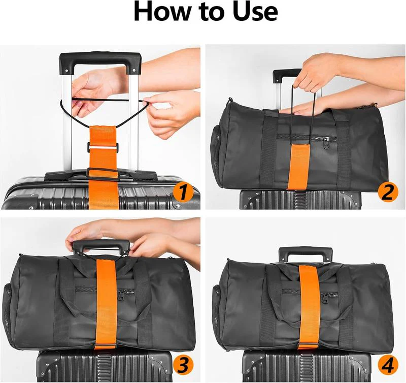 💥Multi Use Strong Adjustable Luggage Connector Straps(1 Set 4 Pcs )💥 - Image 5