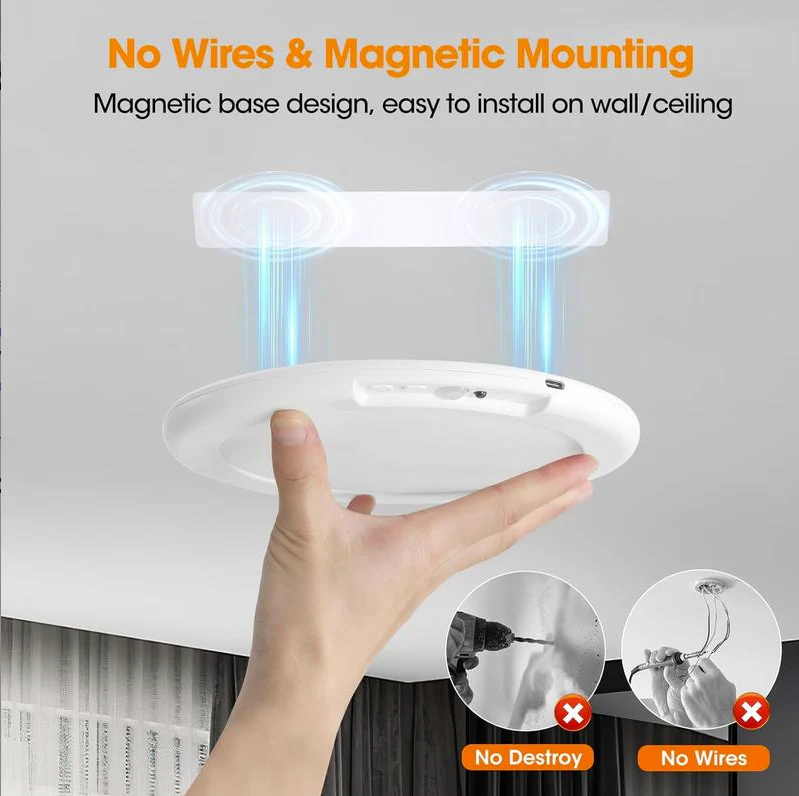 🔥Rechargeable Motion Sensor Ceiling Light with Remote - Image 2