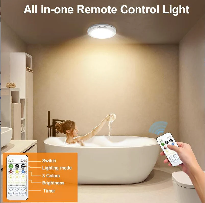 🔥Rechargeable Motion Sensor Ceiling Light with Remote - Image 7