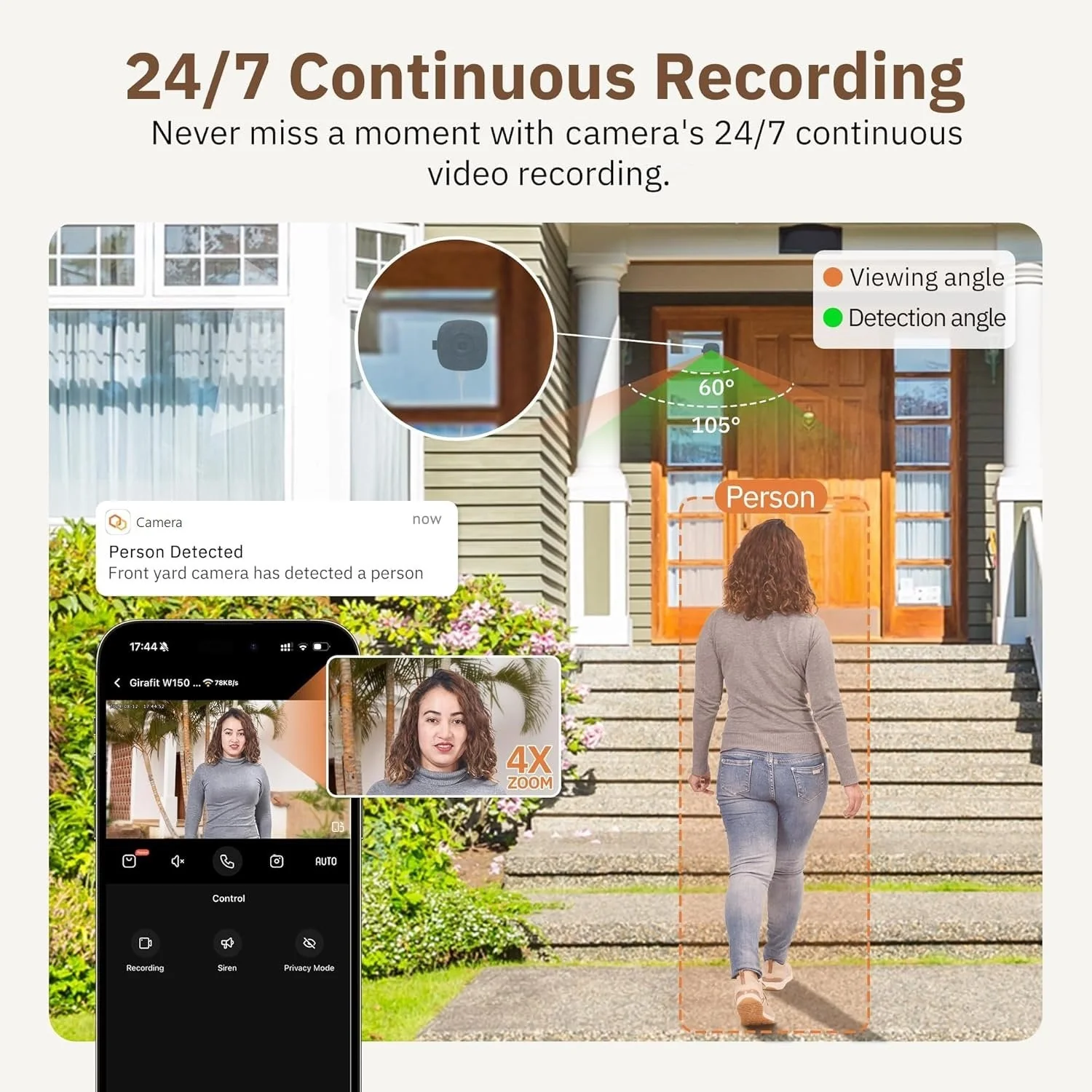 🔥 crystal-clear 2K security camera 🎥 Color Night Vision 🌙 24/7 Recording & Smart Alerts 🚨 Easy Install! 🔒 - Image 8