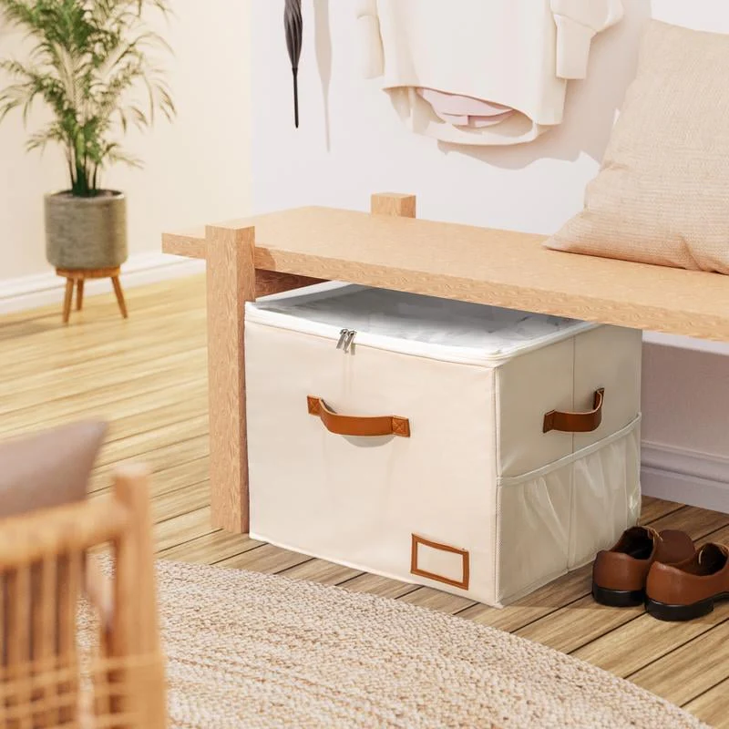 👟Shoe Organizer for Closet, Fabric Shoe Storage Boxes with Clear Cover, Storage, Foldable Space-saving Storage Container Bins🔥 - Image 6