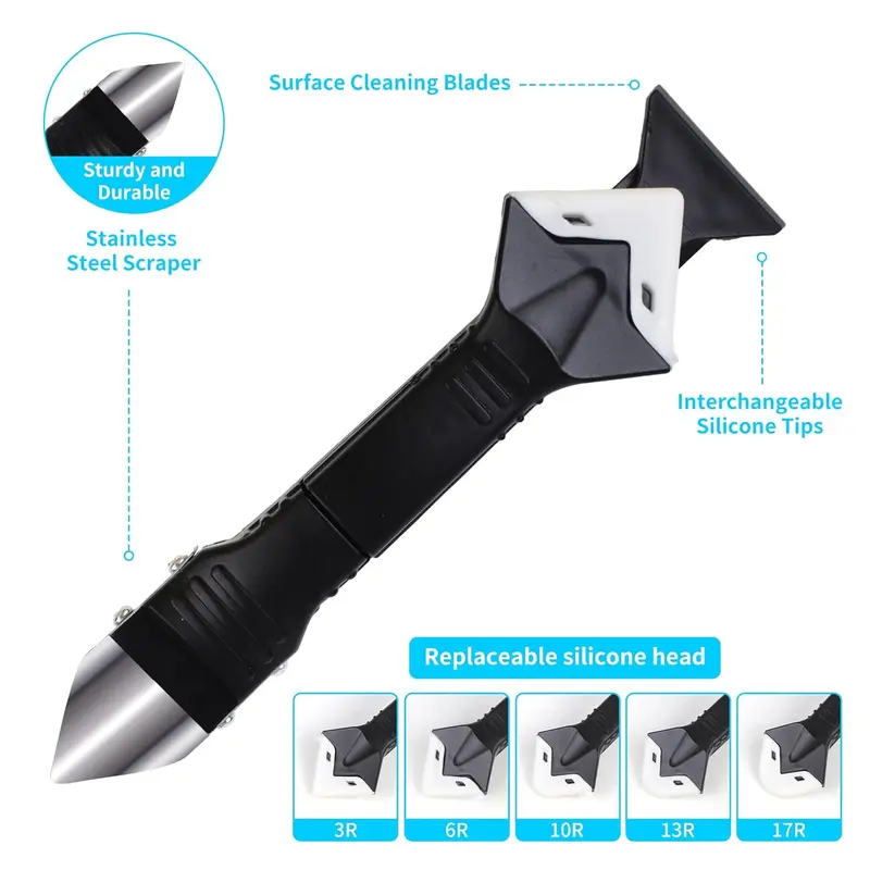 11Pcs Silicone Caulking Tools 3 in1 Grout Removal Tool - Image 5