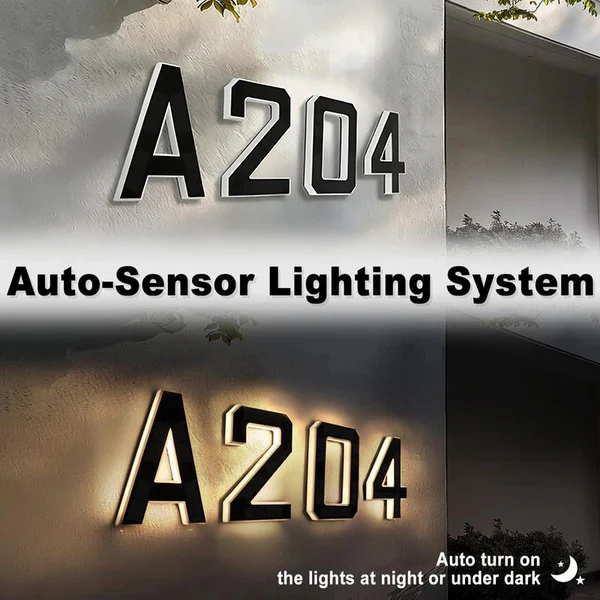 Lighted House Numbers for Outside - Image 3