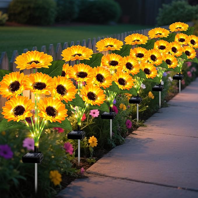 🌻Mother's Day Sale 49% OFF- 🌞Solar LED Sunflower Garden Lights-29.6inch/74cm - Image 17