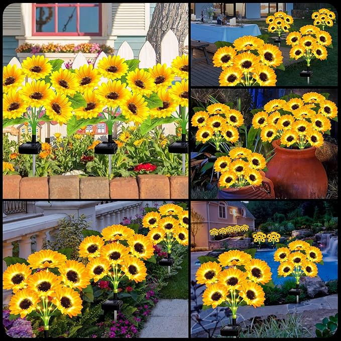 🌻Mother's Day Sale 49% OFF- 🌞Solar LED Sunflower Garden Lights-29.6inch/74cm - Image 18