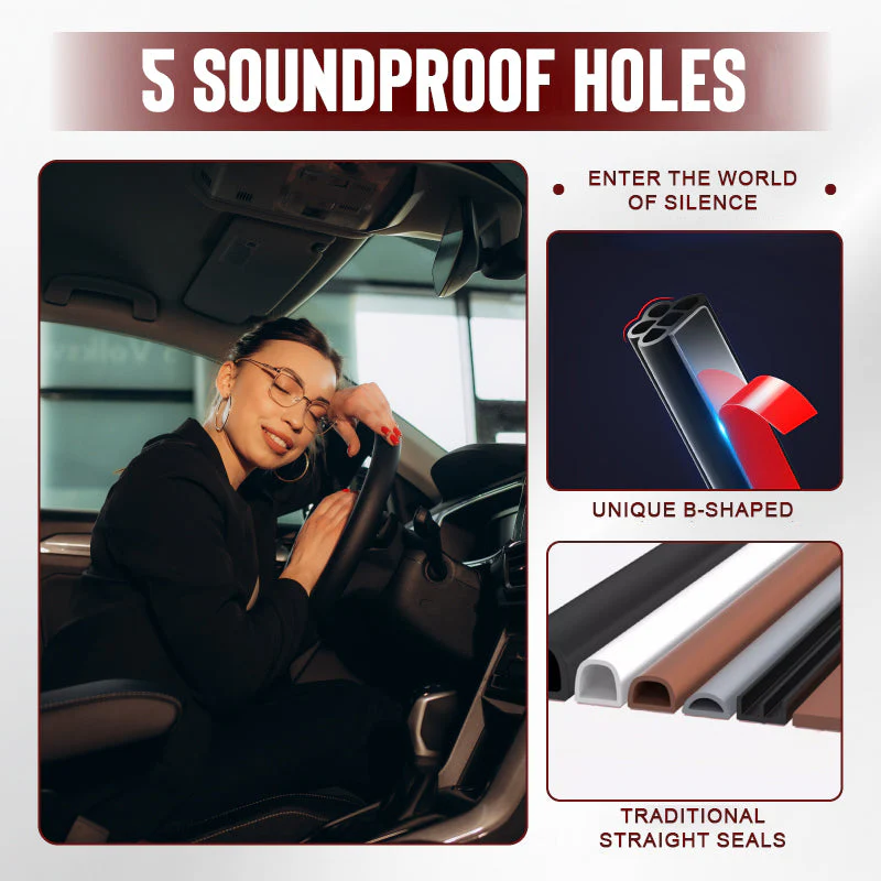 Car Noise Reduction Dust-proof Rubber Seal Strip - Image 9