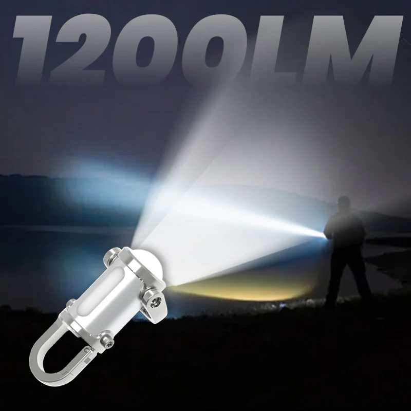1200LM Super Bright Mini Keychain Flashlight Waterproof - Image 2