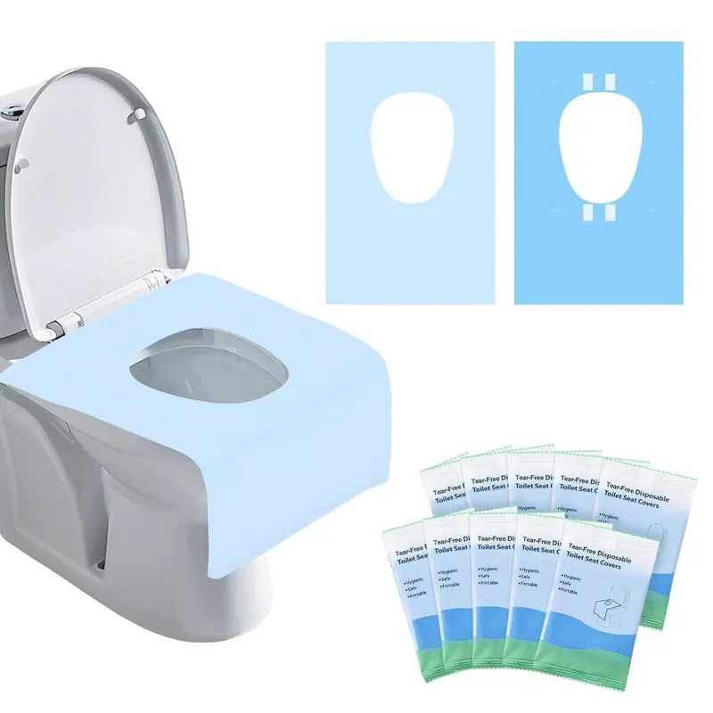 10 Packs Tear-Free Toilet Seat Covers Disposable for Adults and Kids - Image 3