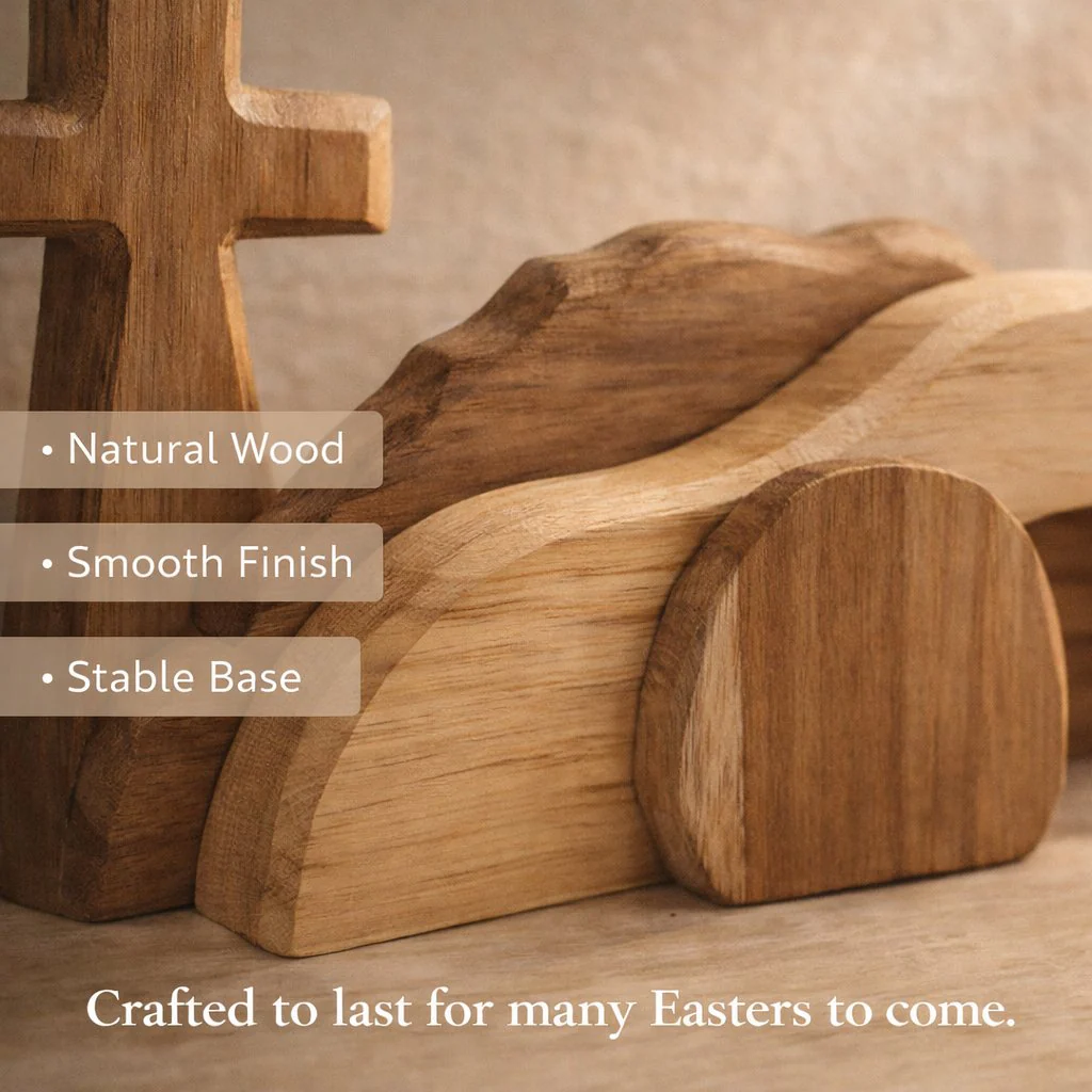 🔥The Wooden Resurrection Cross & Empty Tomb That Reminds Your Family What Easter Is Really About - Image 4