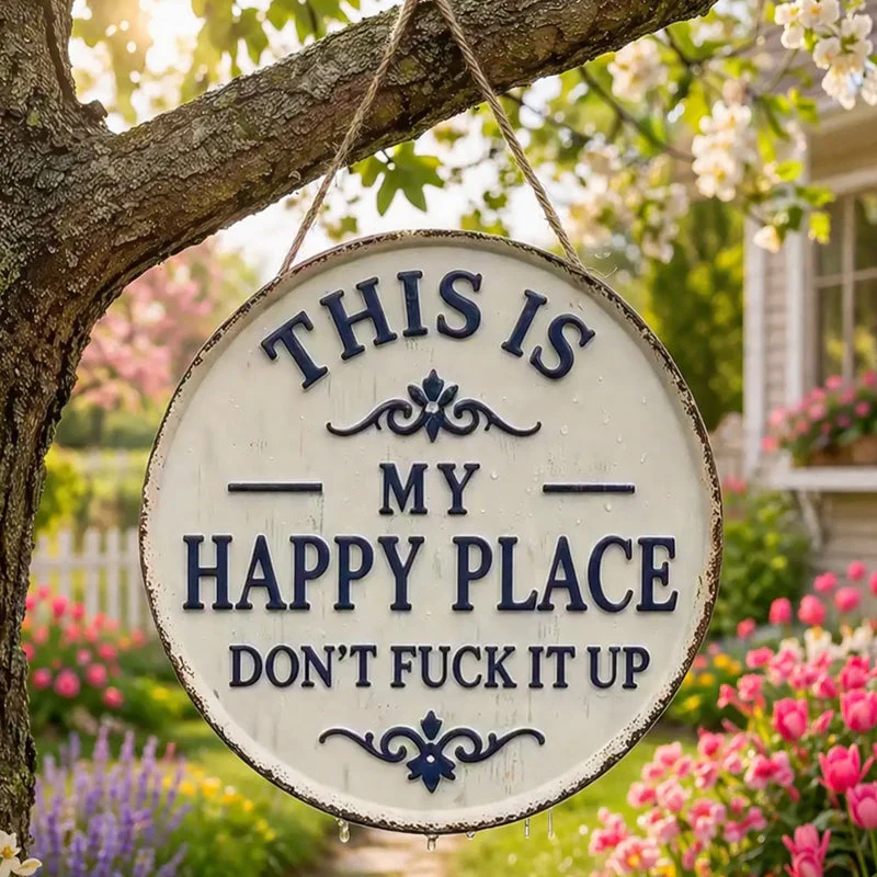 “This Is My Happy Place” Door Sign - Image 3